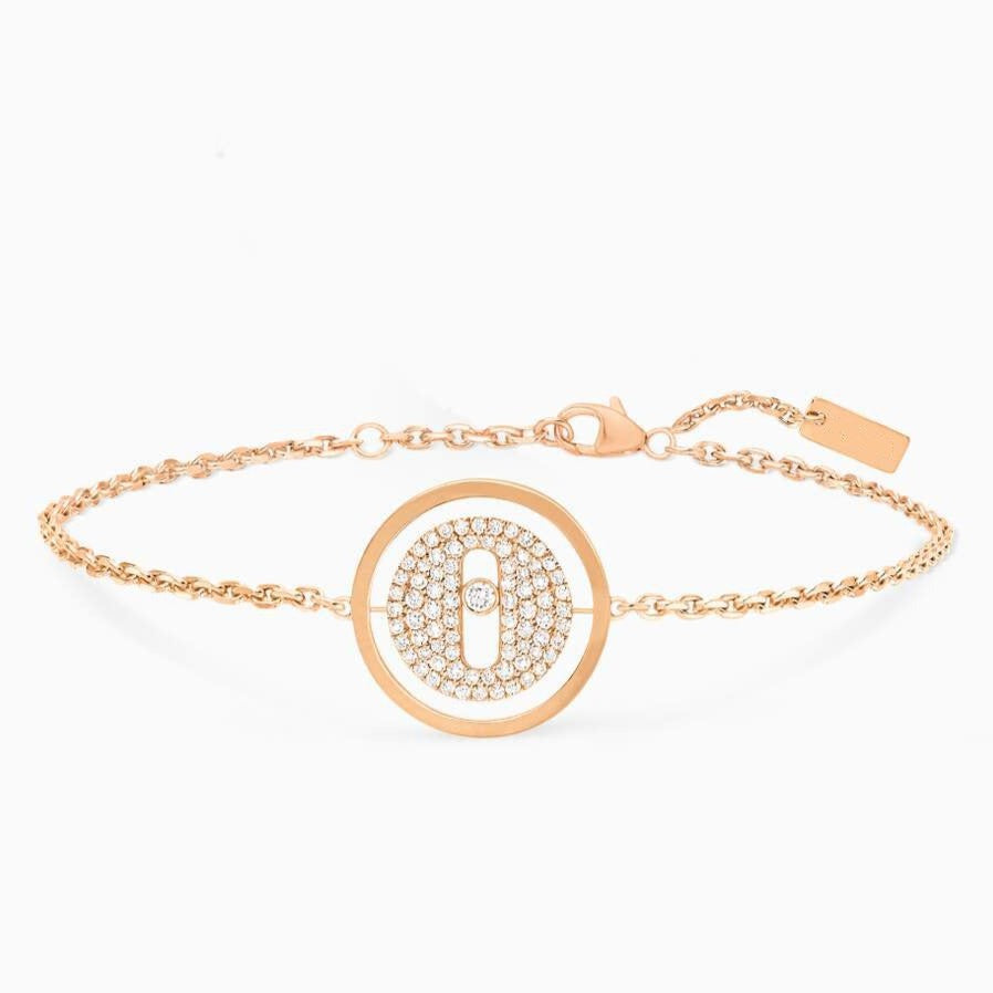 [Lumi]LUCKY MOVE DIAMOND PAVED BRACELET