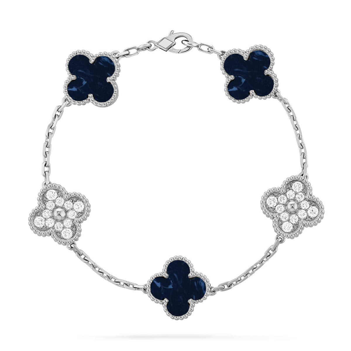 [Lumi Jewels]CLOVER 5 MOTIF PIETERSITE BRACELET COLLECTION