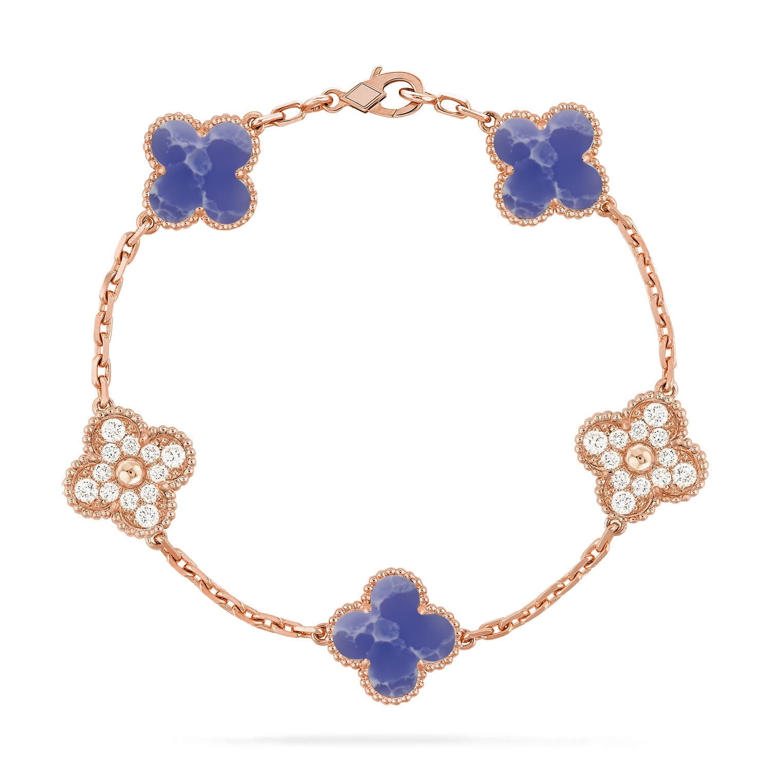 [Lumi Jewels]CLOVER 5 MOTIF BLUE VEINS BRACELET COLLECTION