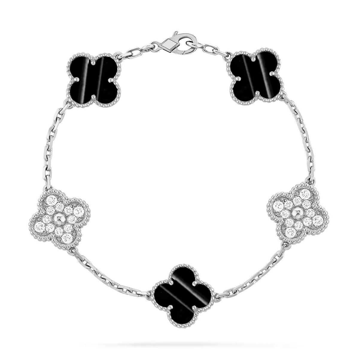 [Lumi Jewels] CLOVER 5 MOTIF PULSAR STONE BRACELET COLLECTION
