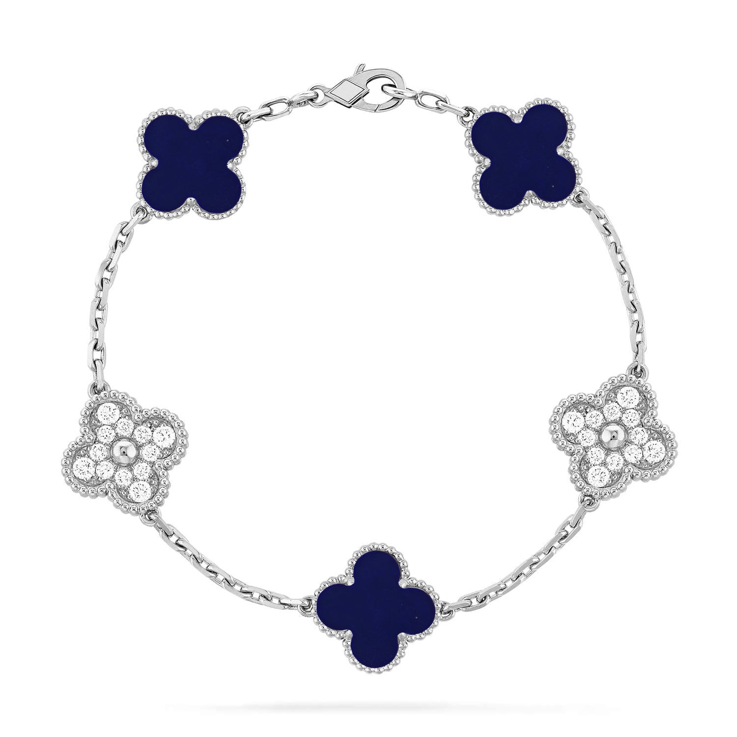 [Lumi Jewels]CLOVER 5 MOTIF LAPIS LAZULI BRACELET COLLECTION