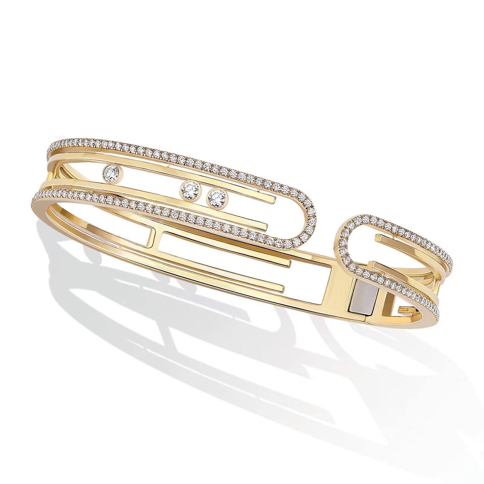 [Lumi]MOVE 10TH PAVED DIAMOND BRACELET