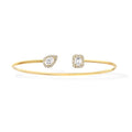 [Lumi]JONC FLEX MY TWIN TOI & MOI SILVER DIAMOND BRACELET