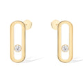 [Lumi]MOVE UNO SMALL 1 DIAMOND EARRINGS