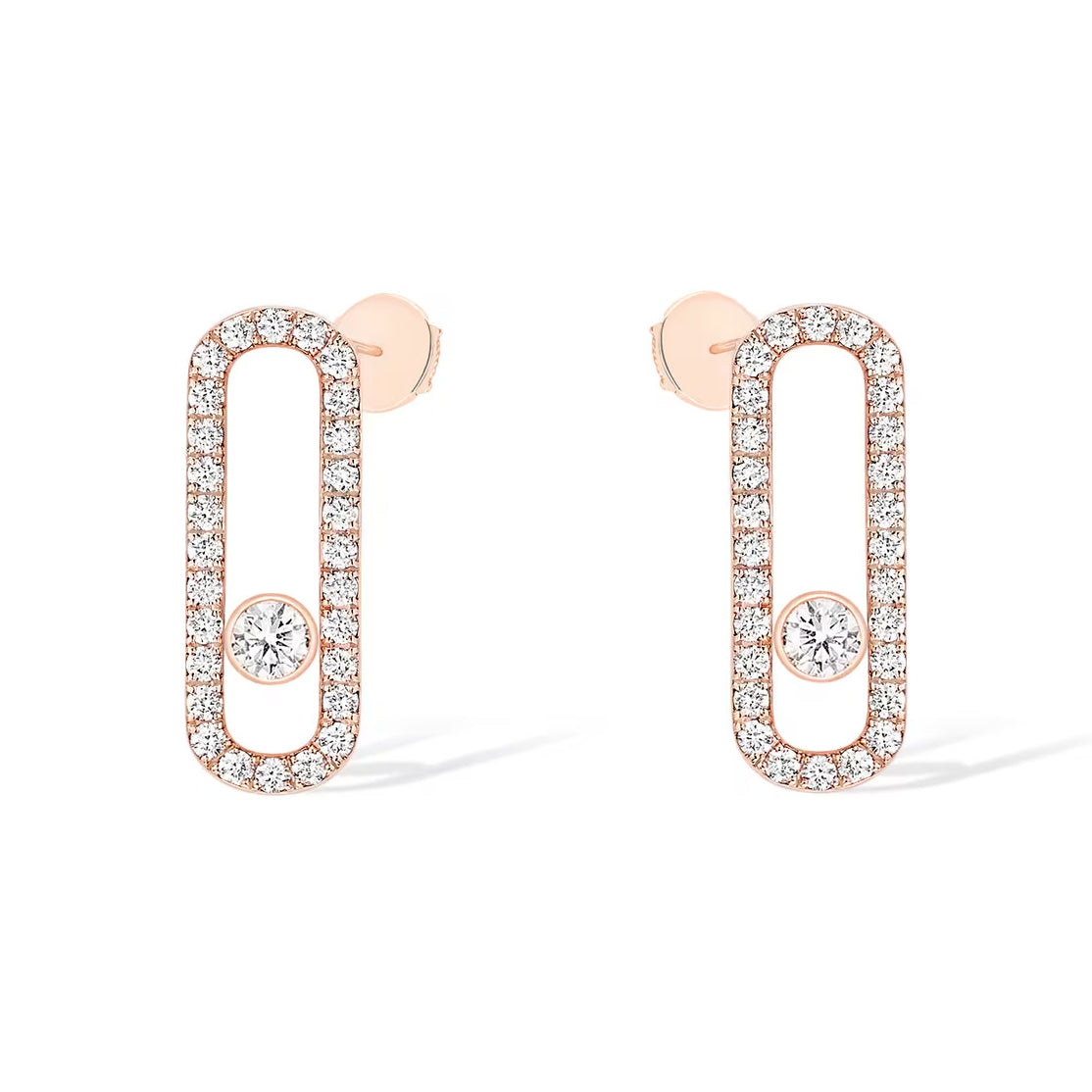 [Lumi]MOVE UNO STUD DIAMOND PAVED EARRINGS