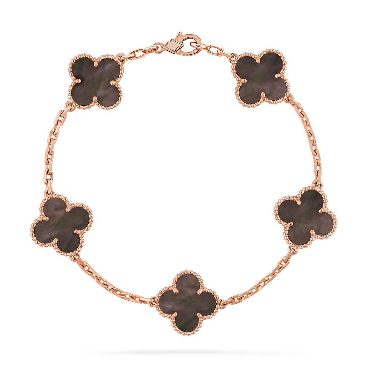 [Lumi Jewels] CLOVER 5 MOTIF GRAY MOP BRACELET COLLECTION