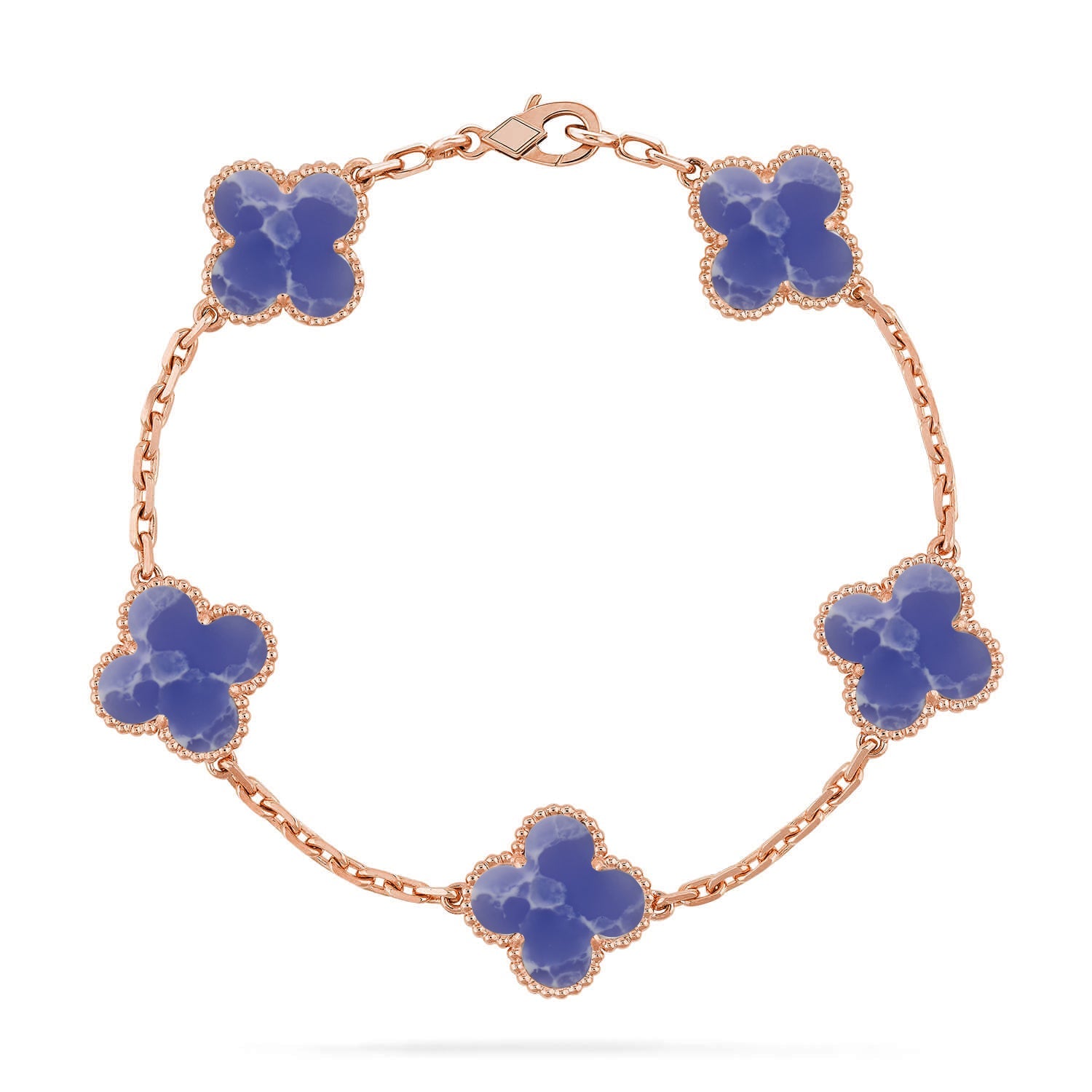 [Lumi Jewels]CLOVER 5 MOTIF BLUE VEINS BRACELET COLLECTION