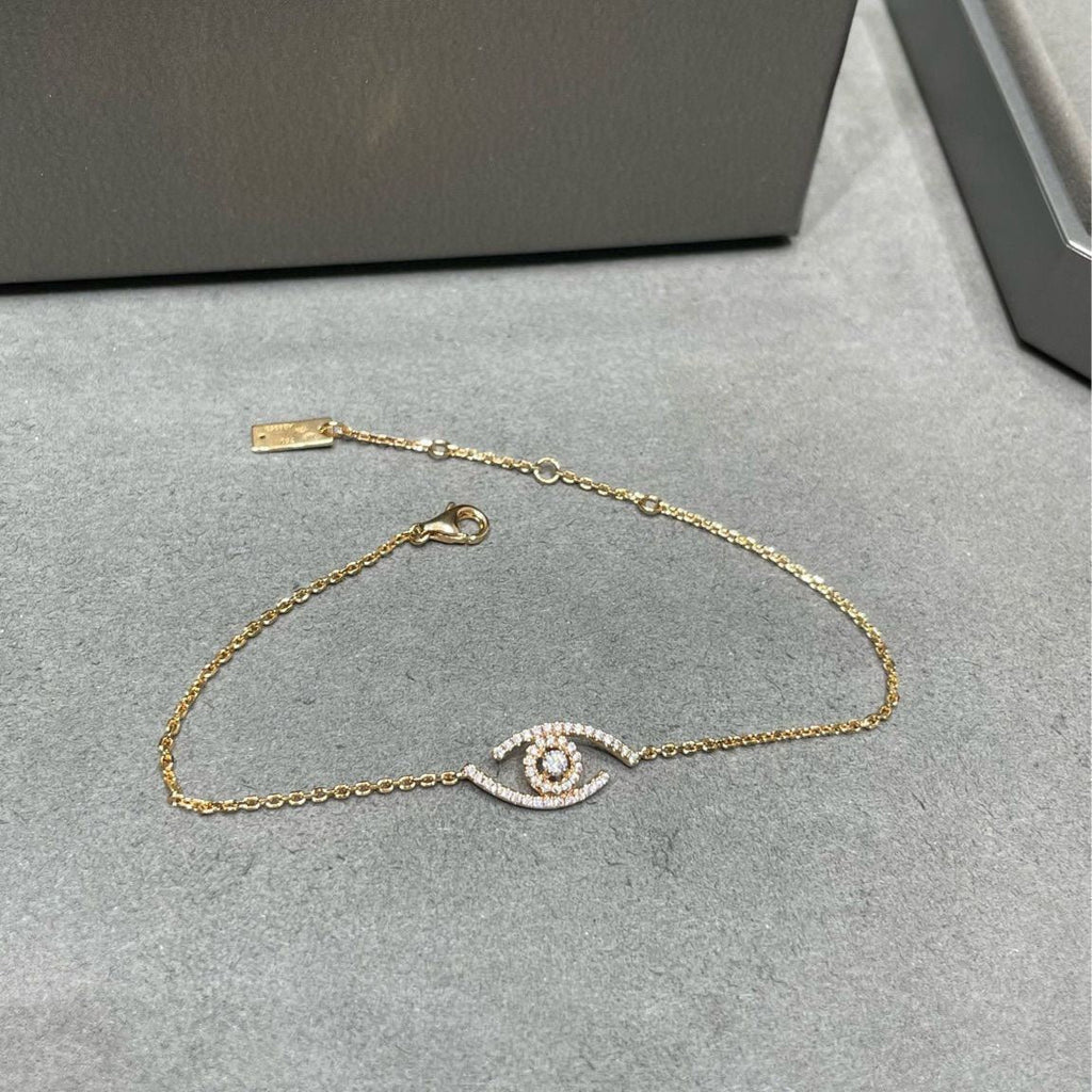 [Lumi]Lucky Eye Pave-Set Diamond Bracelet