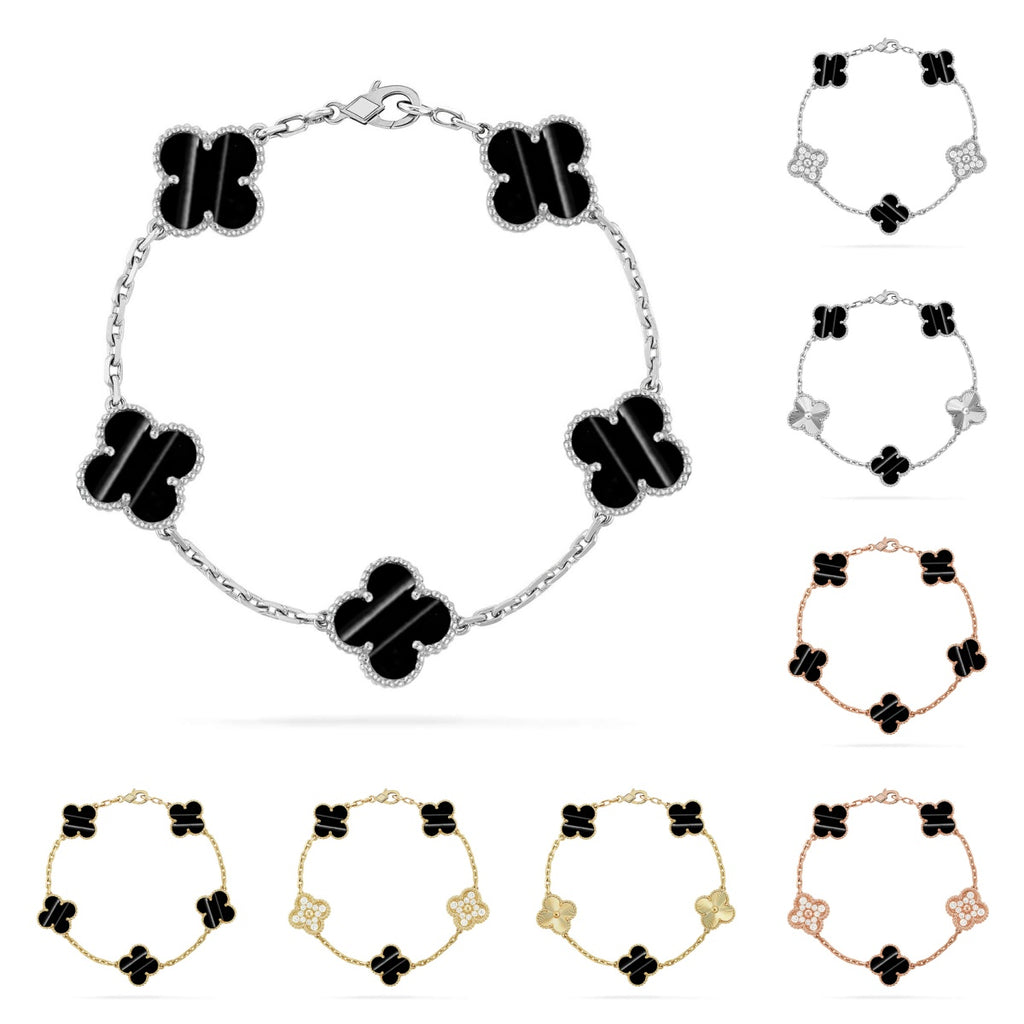 [Lumi Jewels] CLOVER 5 MOTIF PULSAR STONE BRACELET COLLECTION