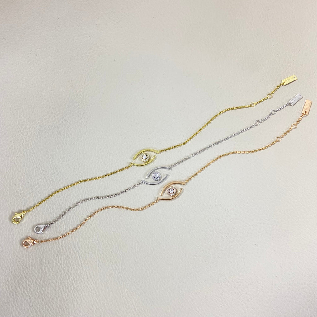 [Lumi Jewels]Lucky Eye Pave-Set Diamond Bracelet