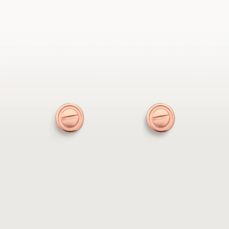 [Lumi Jewels]LOVE EARRINGS PINK GOLD 10MM