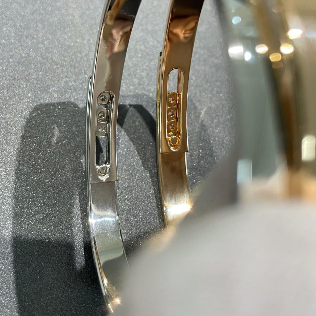[Lumi Jewels]Move Noa Rose Gold Pav¨¦ Diamond Bangle Bracelet
