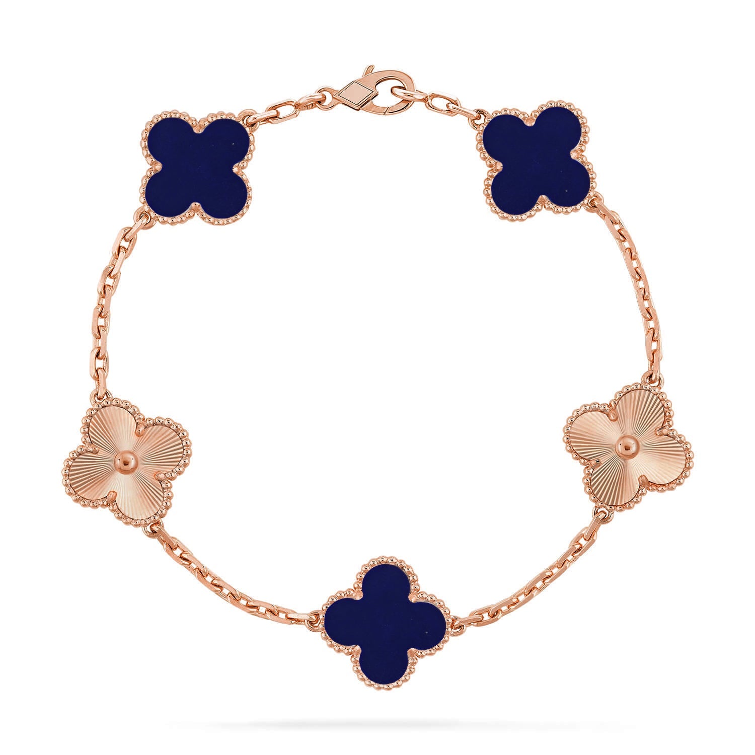 [Lumi Jewels]CLOVER 5 MOTIF LAPIS LAZULI BRACELET COLLECTION