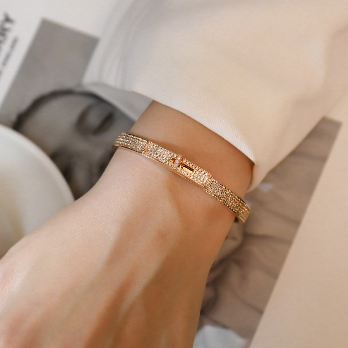 [Lumi Jewels]KELLY BRACELET DIAMOND PAVED