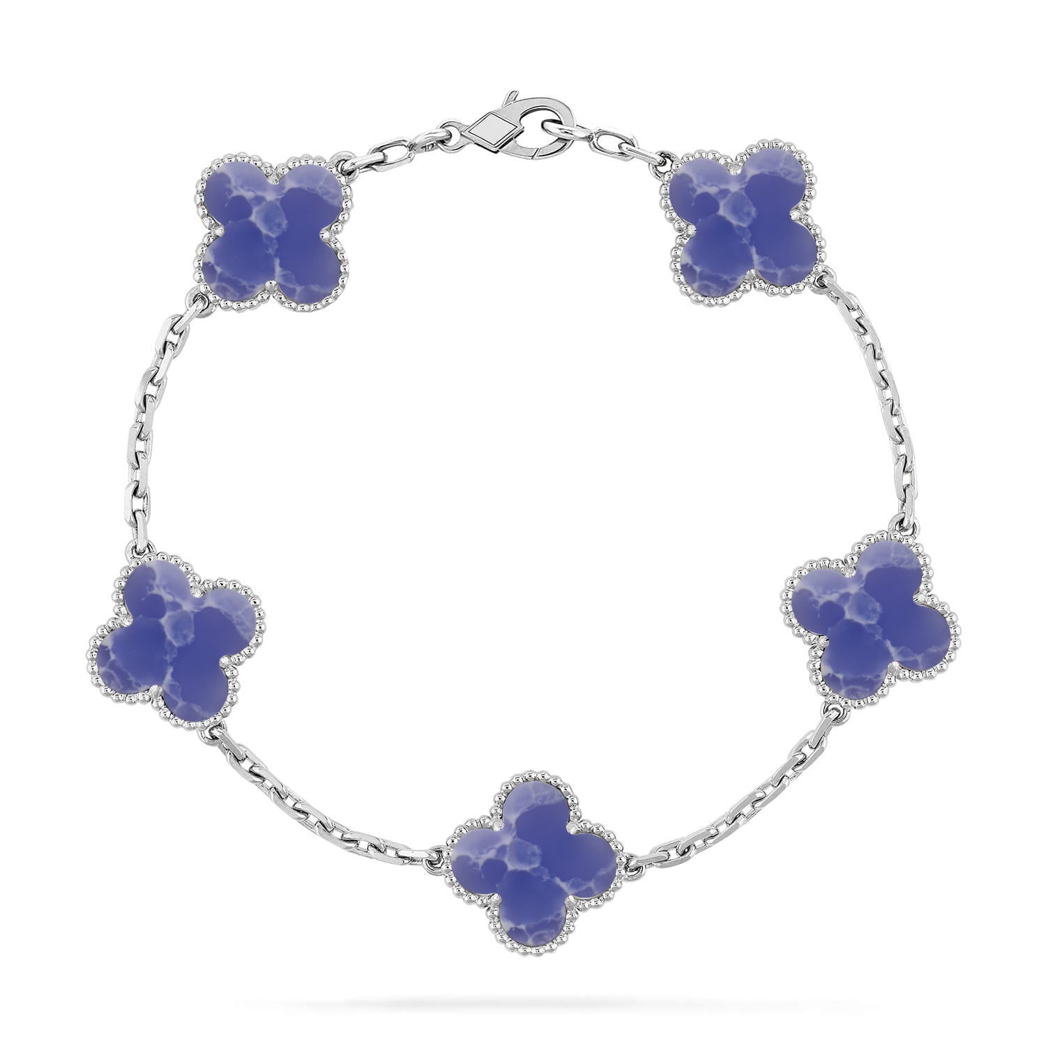[Lumi Jewels]CLOVER 5 MOTIF BLUE VEINS BRACELET COLLECTION