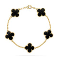 [Lumi Jewels] CLOVER 5 MOTIF ONYXS BRACELET COLLECTION