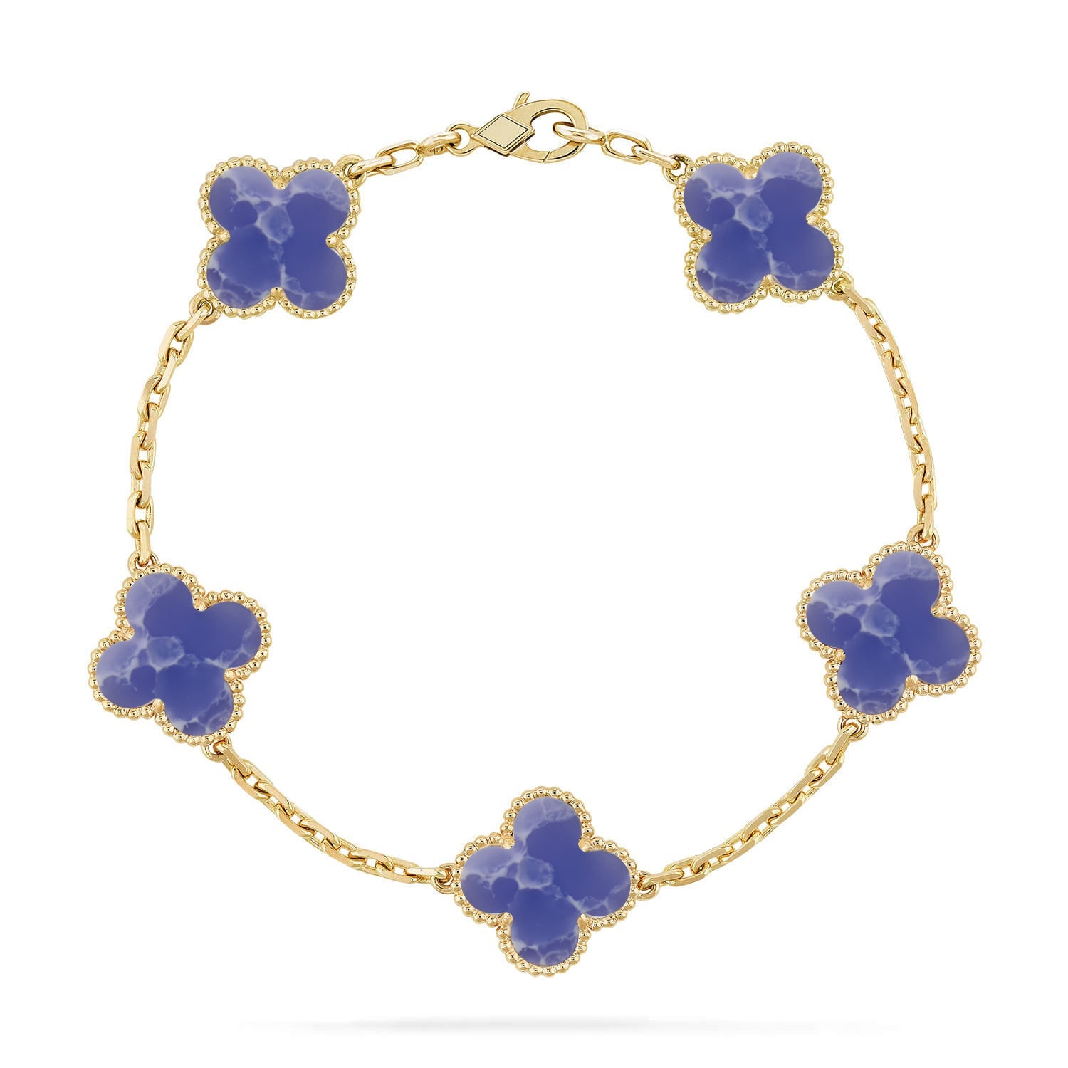 [Lumi Jewels]CLOVER 5 MOTIF BLUE VEINS BRACELET COLLECTION