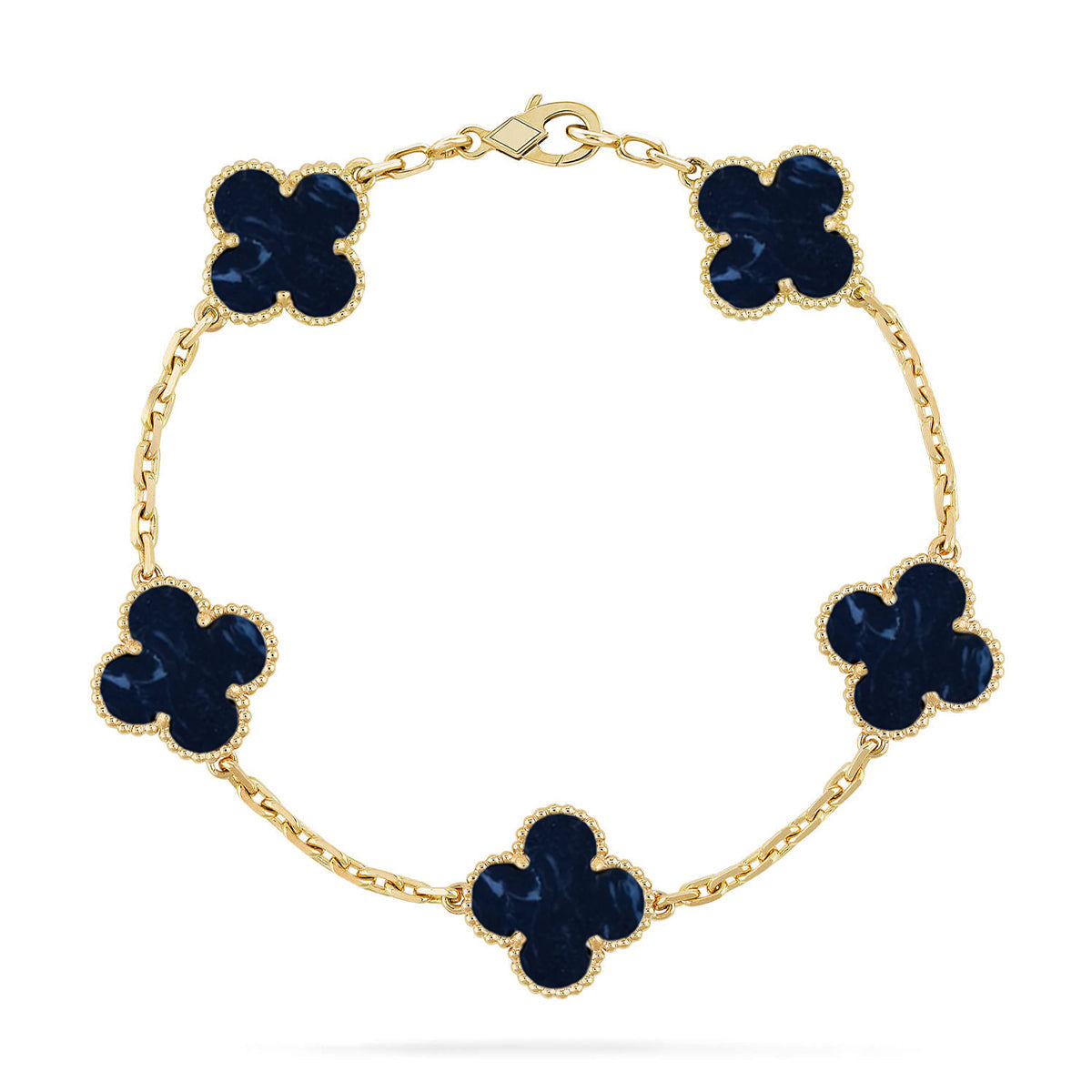 [Lumi Jewels]CLOVER 5 MOTIF PIETERSITE BRACELET COLLECTION