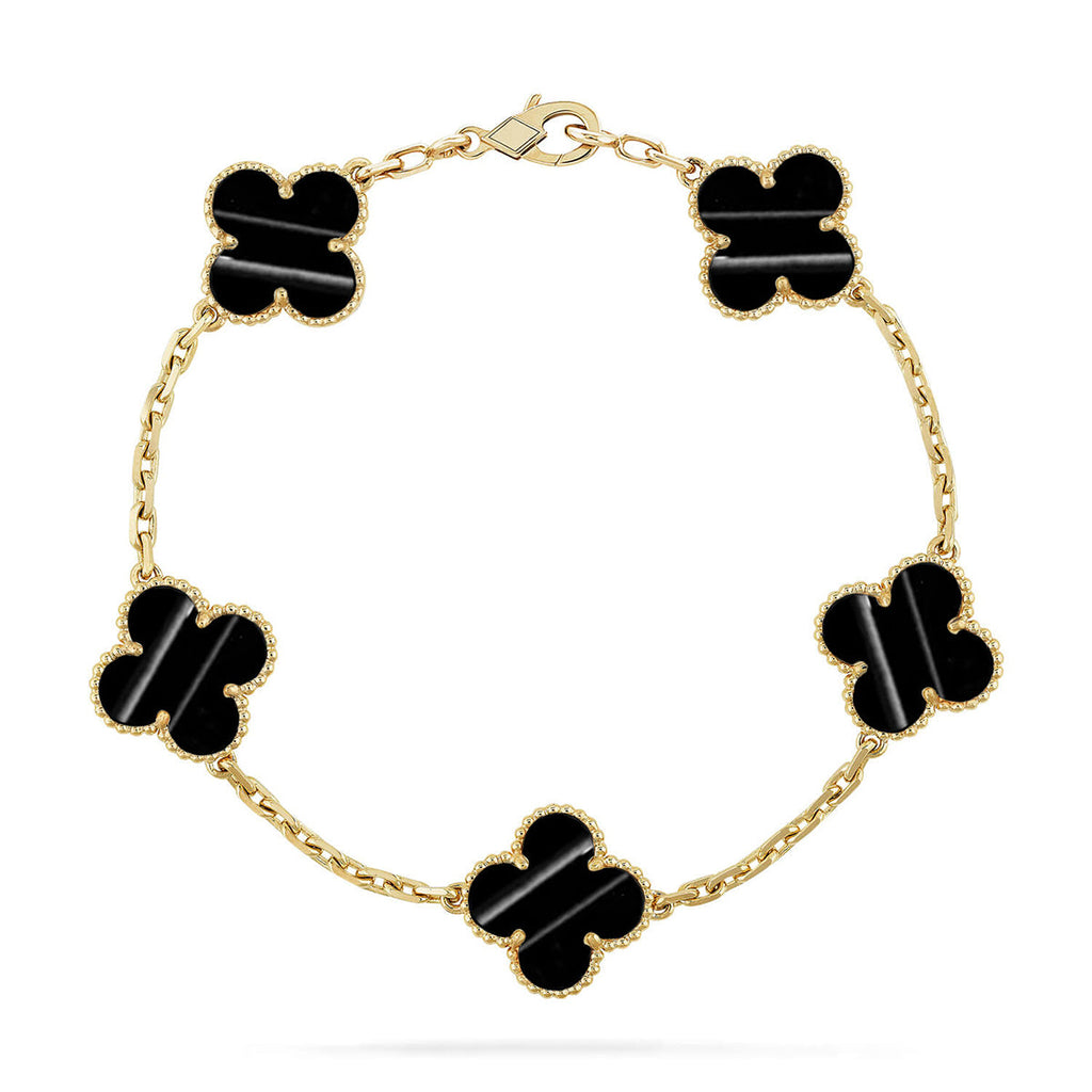 [Lumi Jewels] CLOVER 5 MOTIF PULSAR STONE BRACELET COLLECTION