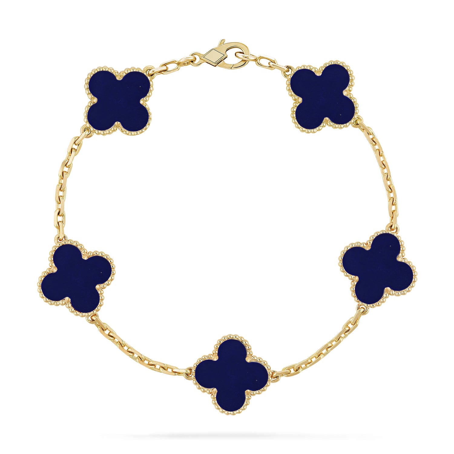 [Lumi Jewels]CLOVER 5 MOTIF LAPIS LAZULI BRACELET COLLECTION