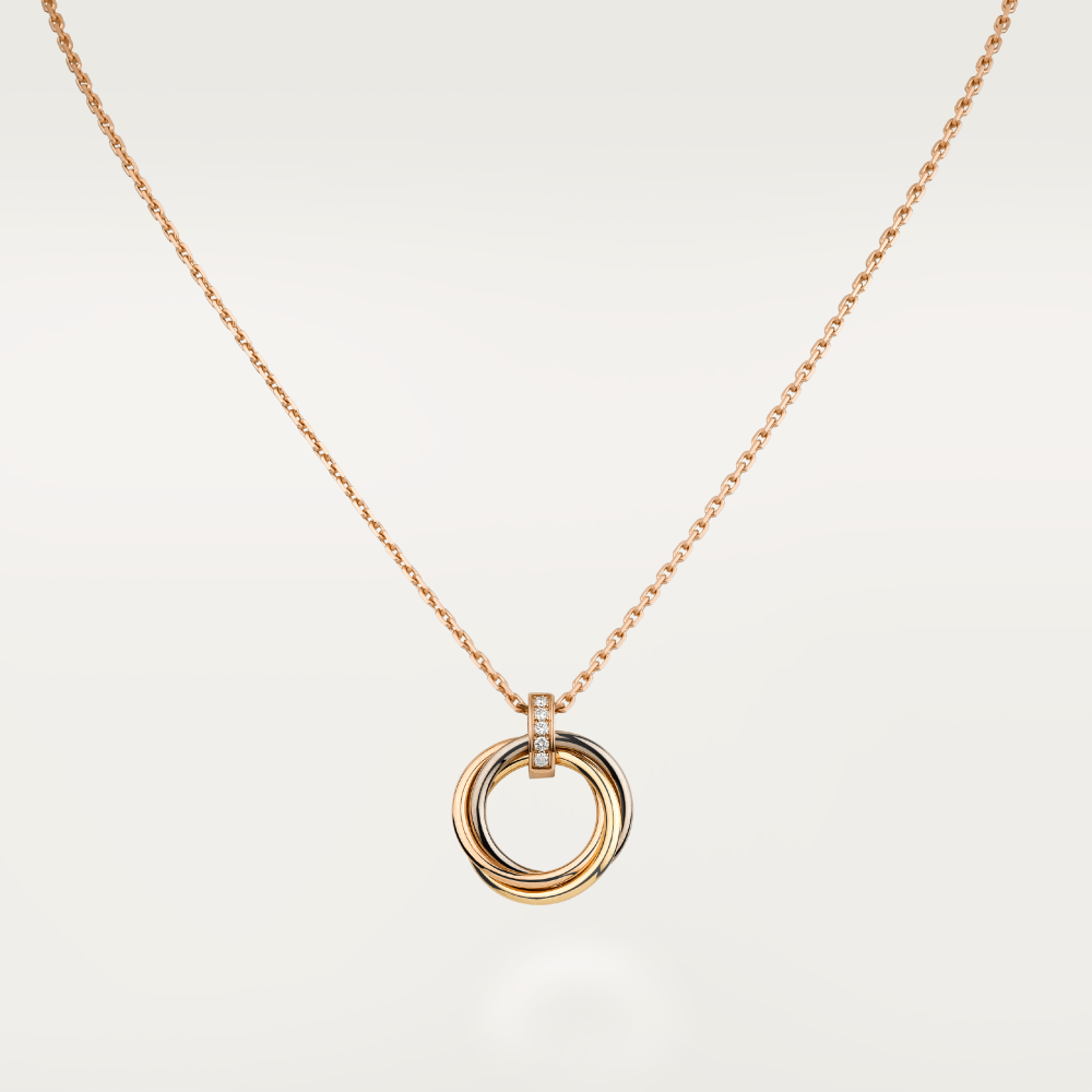 [Lumi Jewels]TRINITY NECKLACE GOLD  DIAMONDS