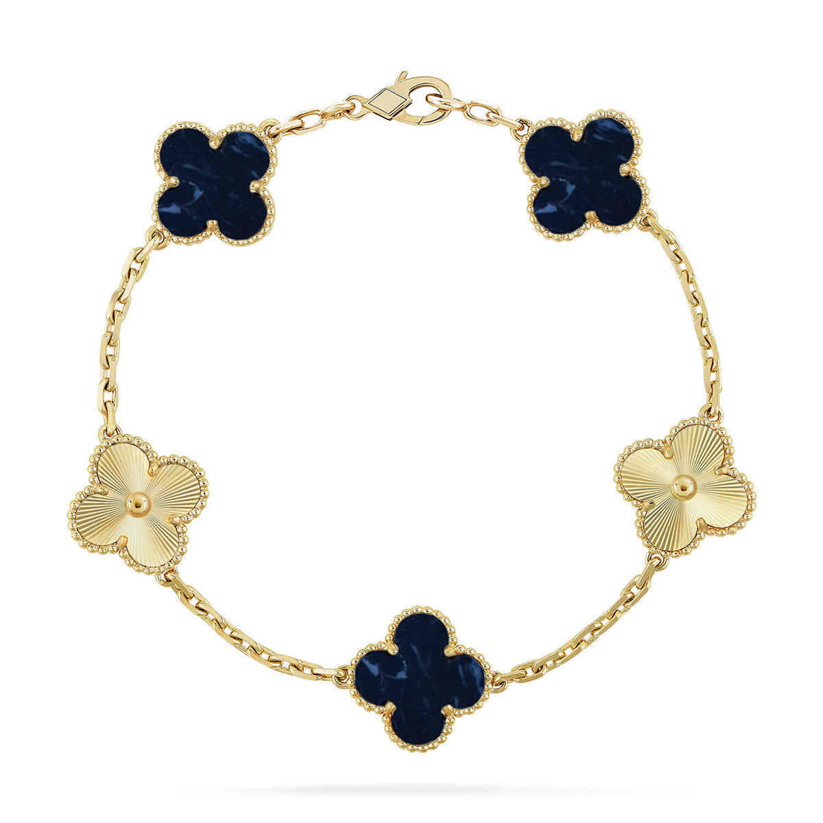 [Lumi Jewels]CLOVER 5 MOTIF PIETERSITE BRACELET COLLECTION