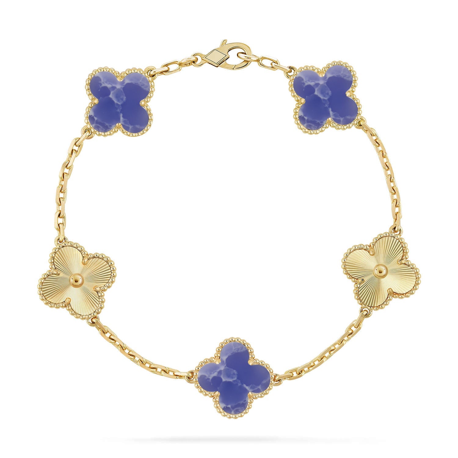 [Lumi Jewels]CLOVER 5 MOTIF BLUE VEINS BRACELET COLLECTION