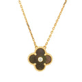 [Lumi Jewels]CLOVER 15MM DIAMOND AND MOTHER-OF-GREY NECKLACE
