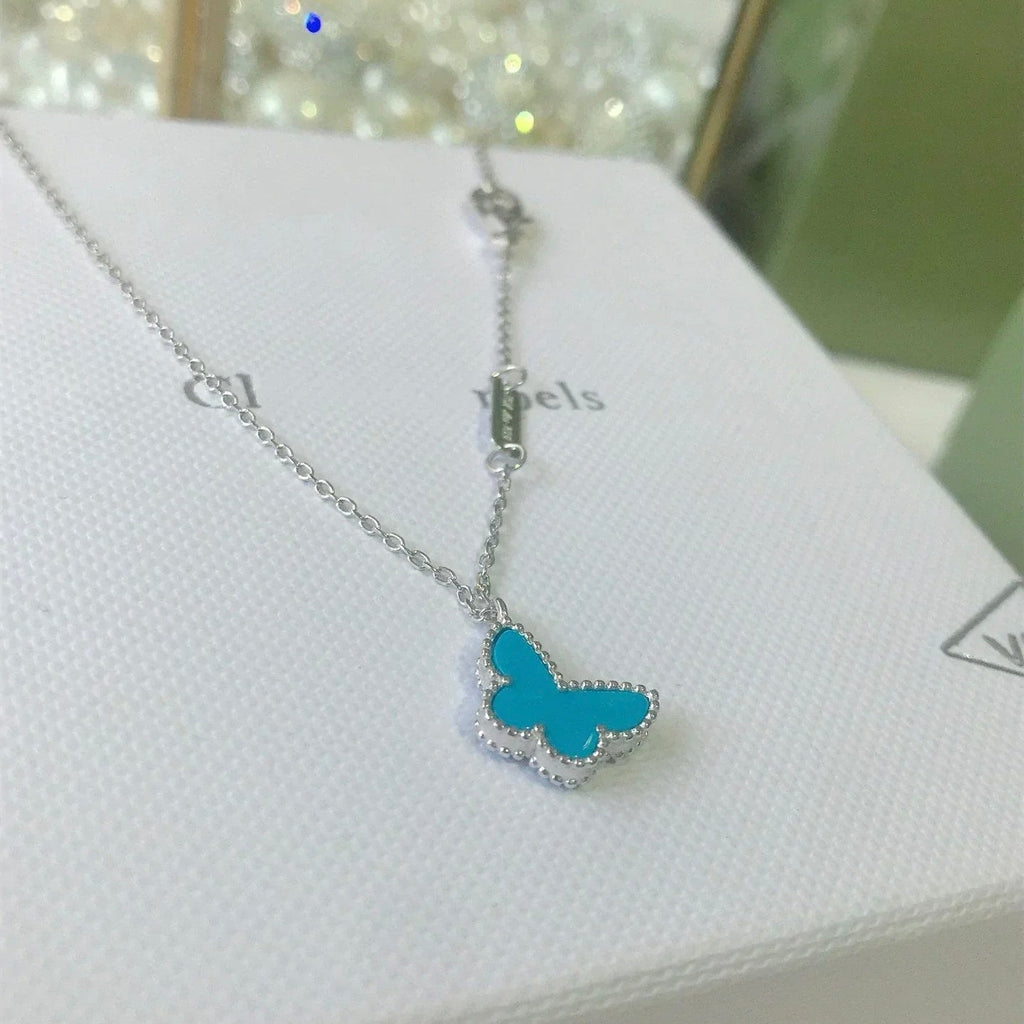 [Lumi Jewels]BUTTERFLY TURQUOISE BUTTERFLY BRACELET SILVER
