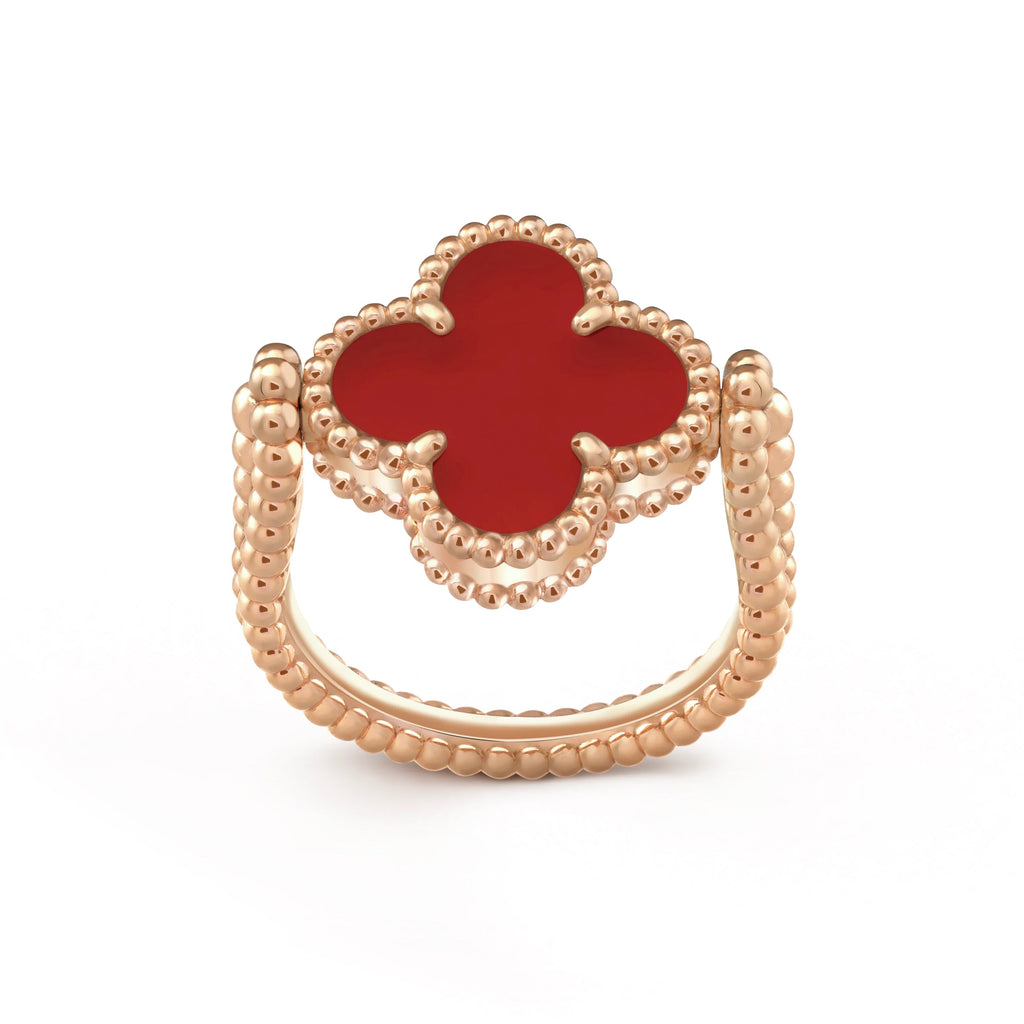 [Lumi Jewels]CLOVER RIVERSIBLE PINK GOLD RING
