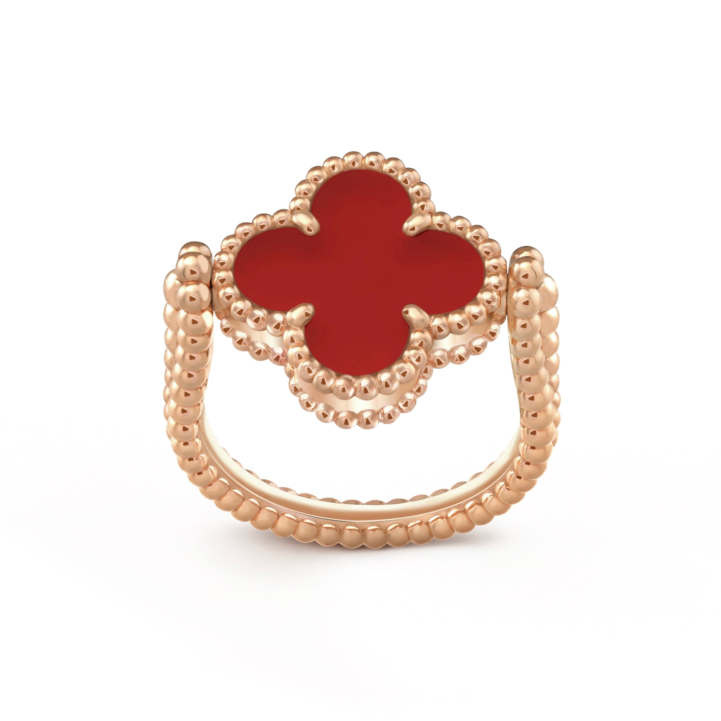 [Lumi Jewels]CLOVER RIVERSIBLE PINK GOLD RING