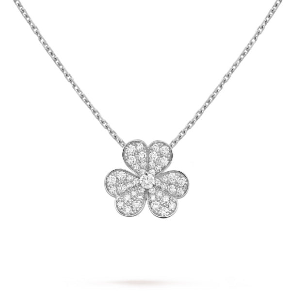 [Lumi Jewels]CLOVER DIAMOND NECKLACE SILVER