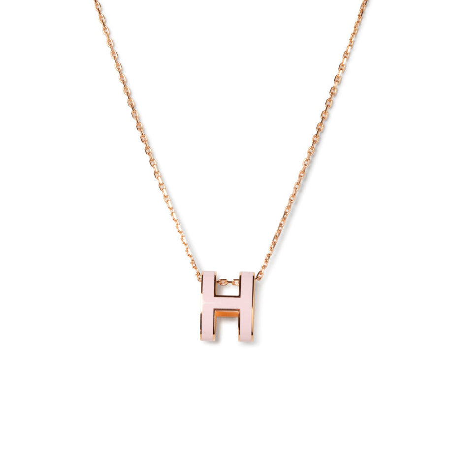 [Lumi Jewels]POP H PEDANT PINK GOLD