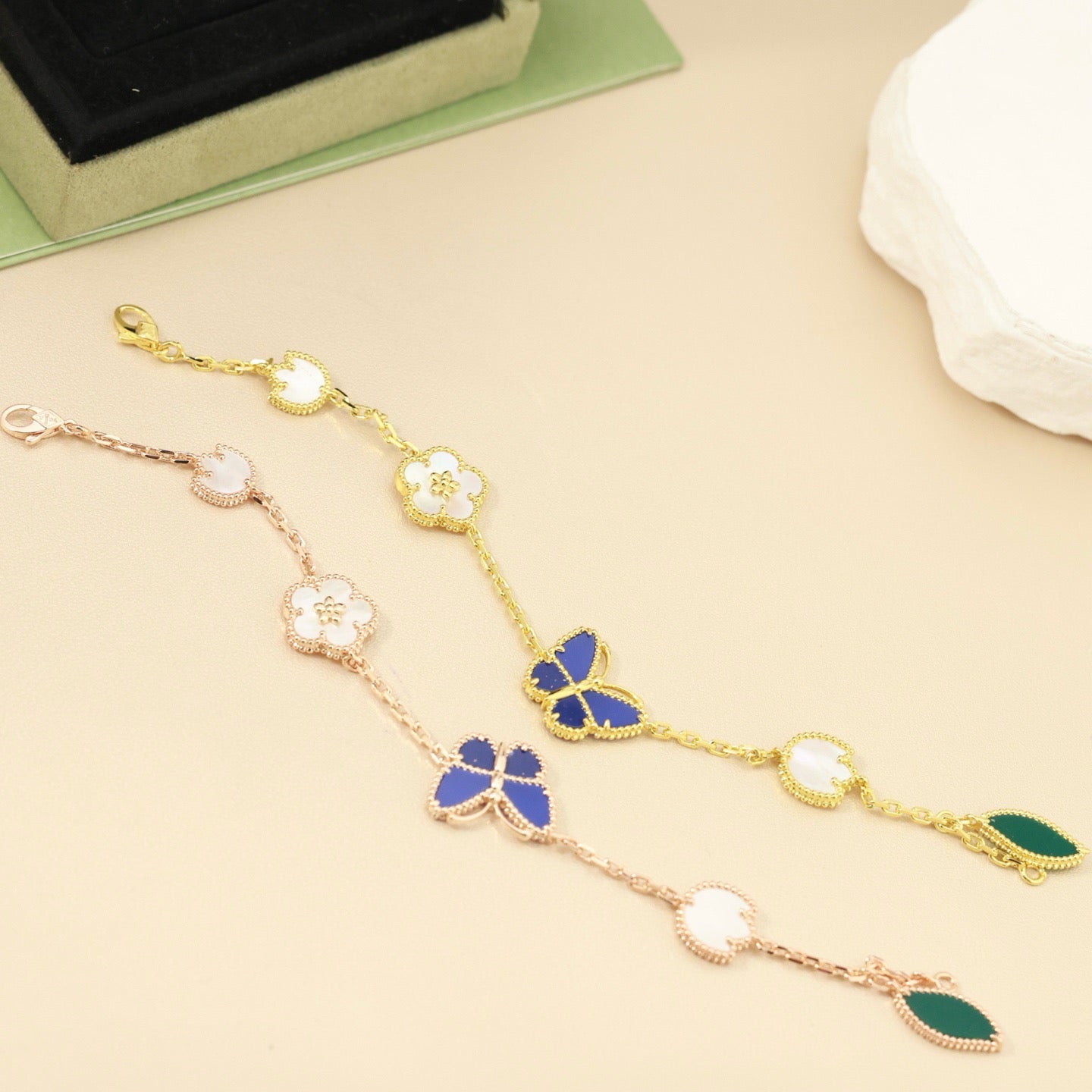 [Lumi Jewels]LUCKY SPRING BUTTERFLY 5 MOTIF BRACELET