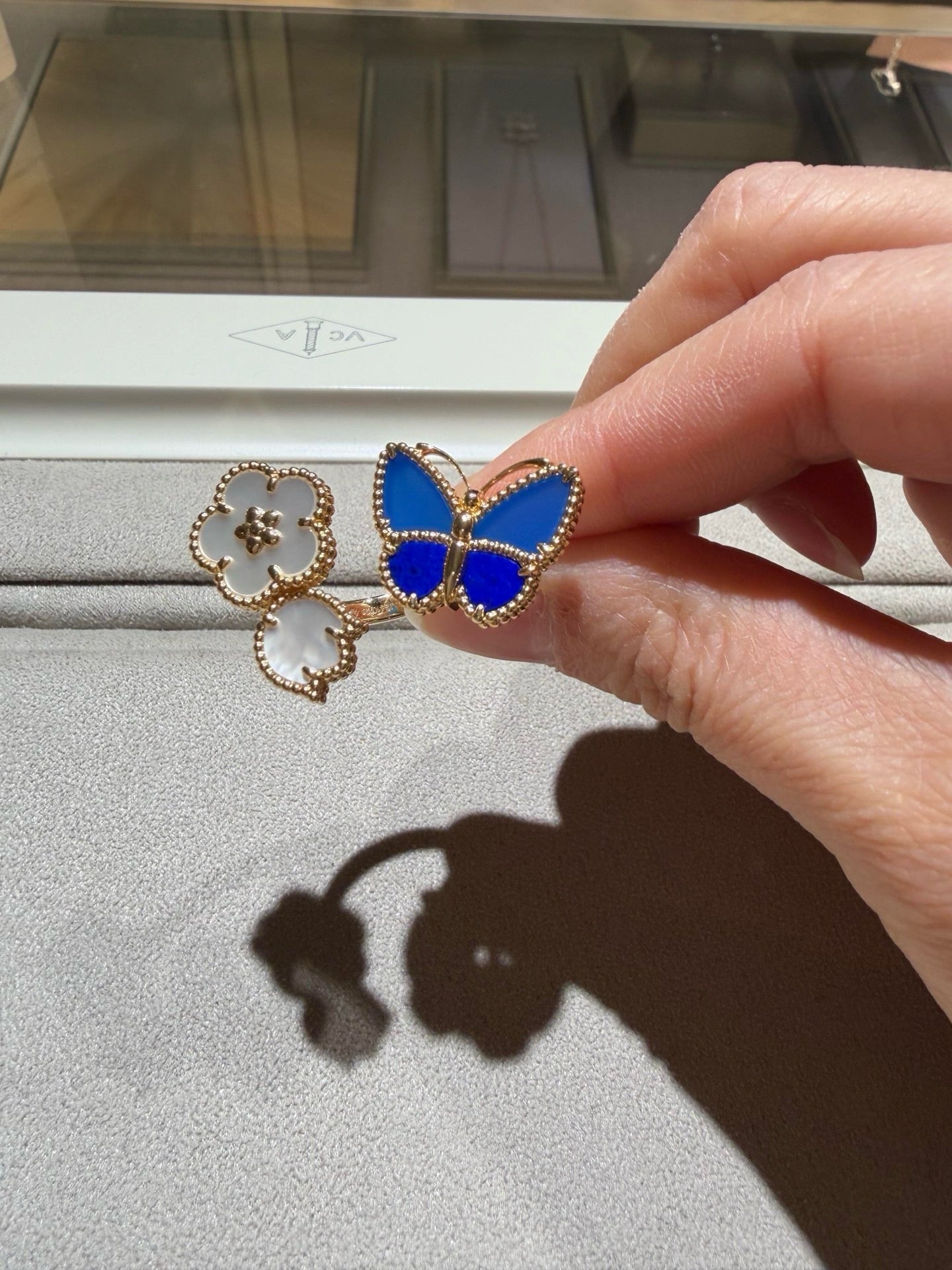[Lumi Jewels]LUCKY SPRING BUTTERFLY OPEN-FACE RINGS
