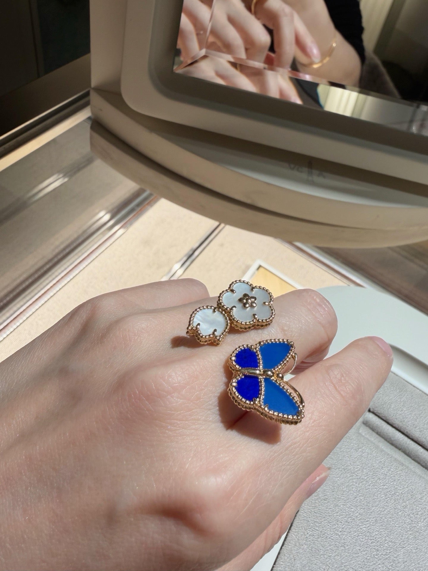 [Lumi Jewels]LUCKY SPRING BUTTERFLY OPEN-FACE RINGS