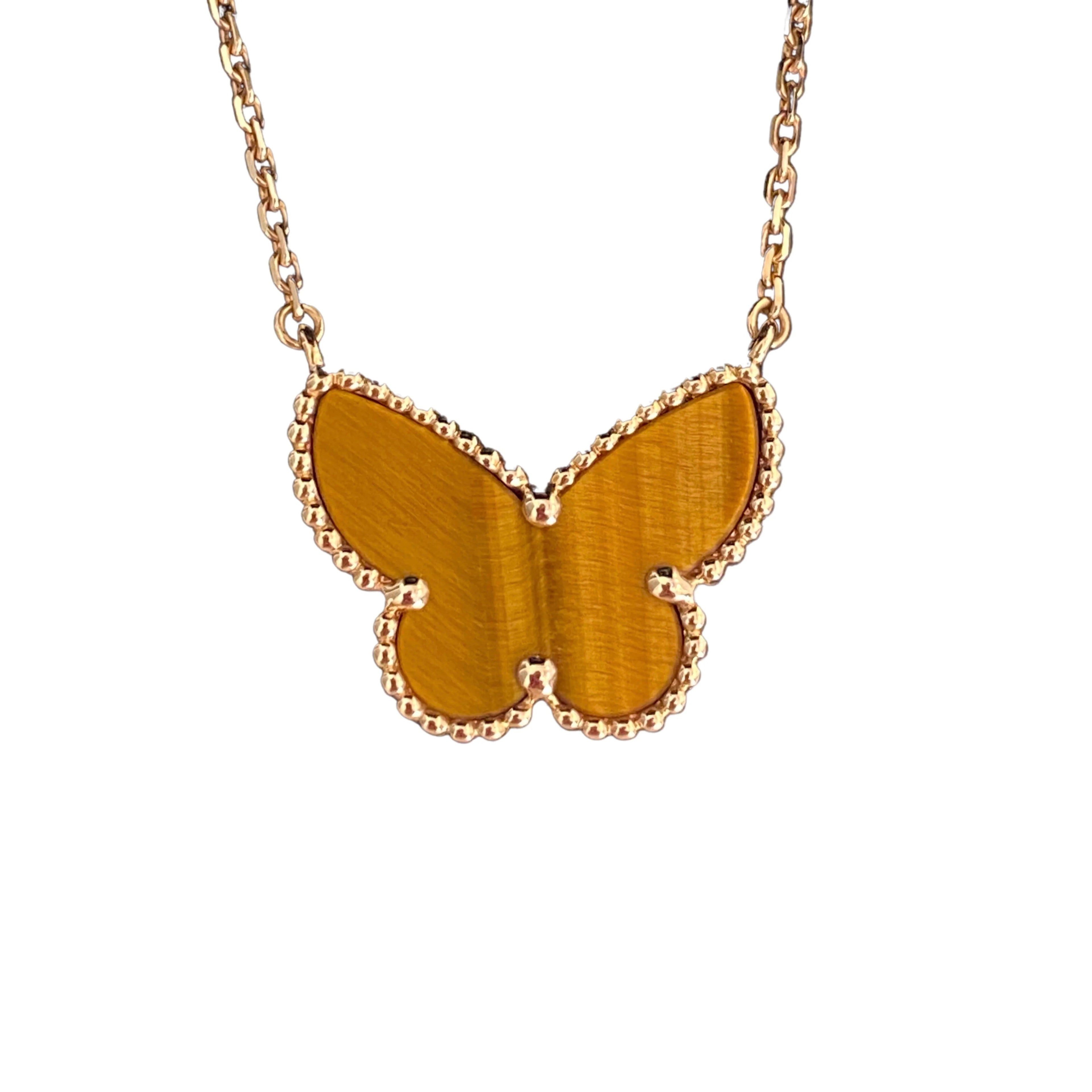 [Lumi Jewels] TIGER__ EYE BUTTERFLY NECKLACE