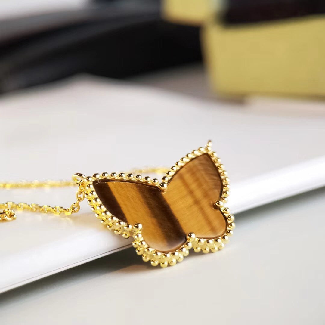 [Lumi Jewels] TIGER__ EYE BUTTERFLY NECKLACE