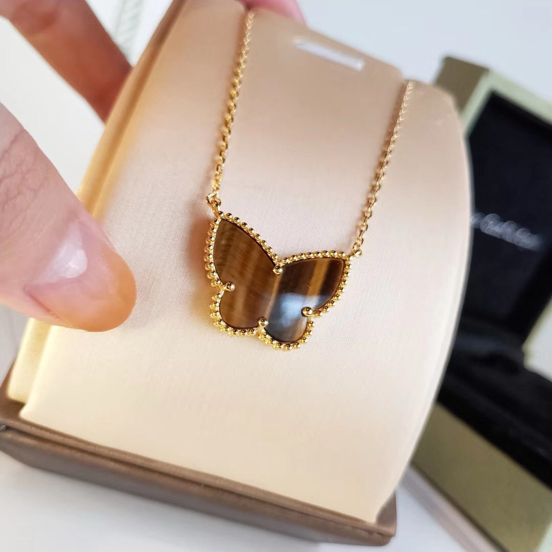 [Lumi Jewels] TIGER__ EYE BUTTERFLY NECKLACE