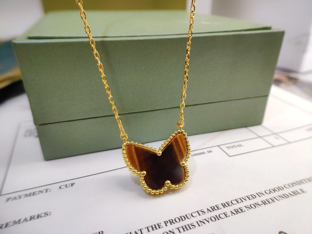 [Lumi Jewels] TIGER__ EYE BUTTERFLY NECKLACE