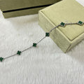 [Lumi Jewels]CLOVER 6 MOTIF MALACHITE BRACELET