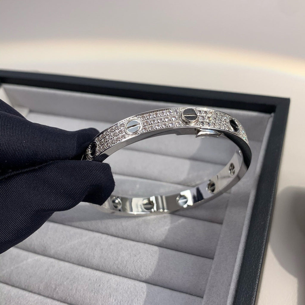 [Lumi Jewels]LOVE BRACELET 6.1MM DIAMOND-PAVED CERAMIC