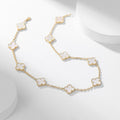 [Lumi Jewels]CLOVER 10 MOTIFS WHITE MOTHER OF PEARL NECKLACE