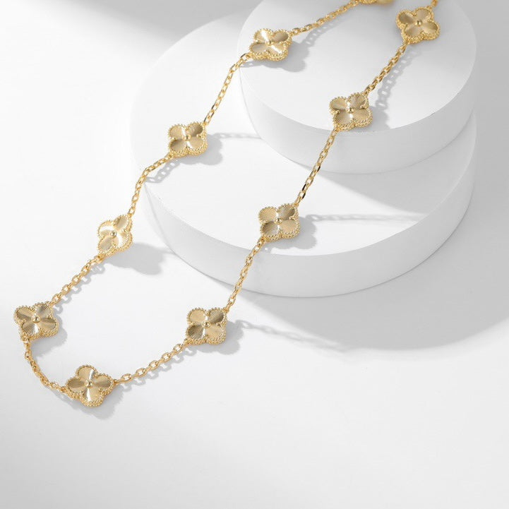 [Lumi Jewels]CLOVER 10 MOTIFS LASER NECKLACE