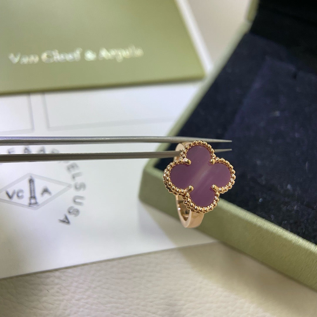 [Lumi Jewels]CLOVER  PURPLE VIOLET RING
