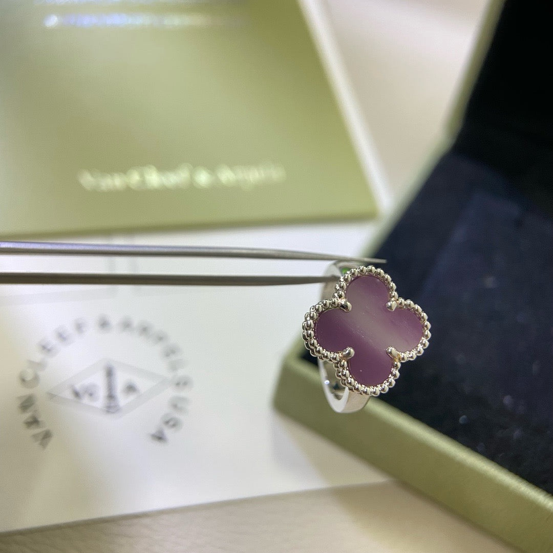 [Lumi Jewels]CLOVER  PURPLE VIOLET RING