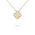 [Lumi Jewels]CLOVER 15MM DIAMOND SINGLE FLOWER NECKLACE