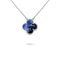 [Lumi Jewels]CLOVER 15MM PIETERSITE NECKLACE SILVER