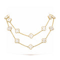 [Lumi Jewels]CLOVER 20 MOTIFS WHITE MOP NECKLACE