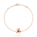 [Lumi Jewels]FRIVOLE GOLD FLOWER PINK MALACHITE BRACELET